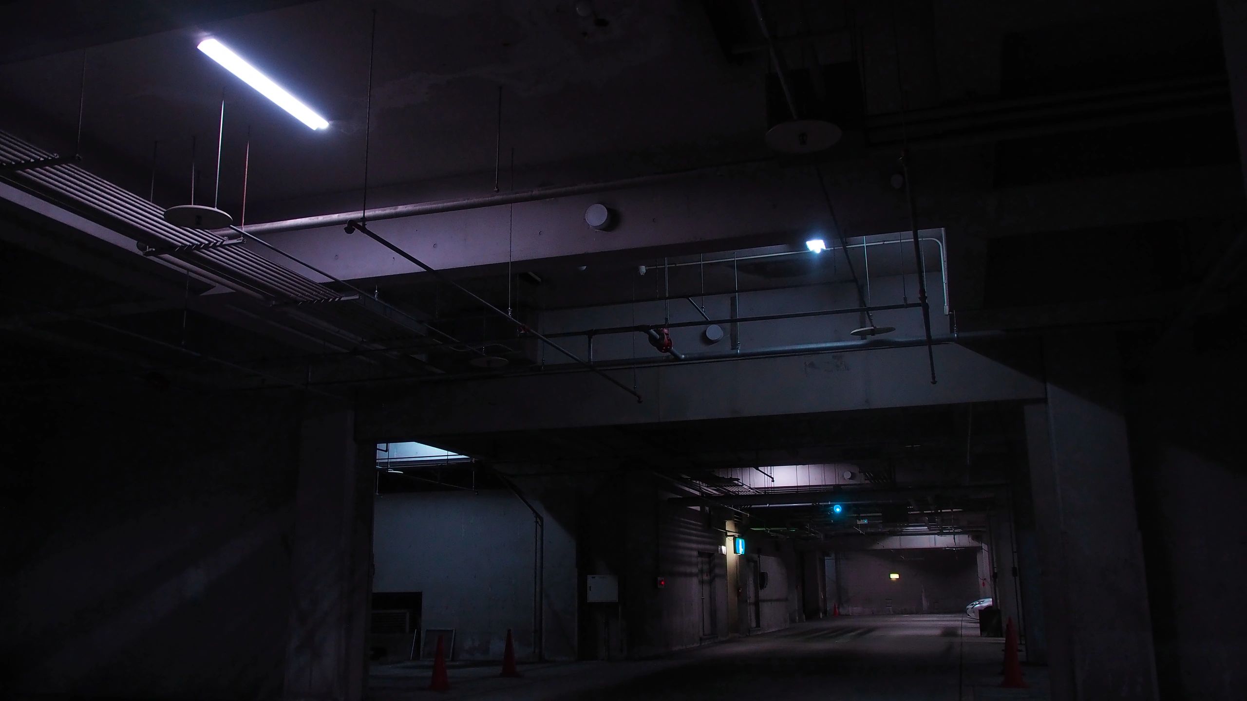 Premium parking facility interior